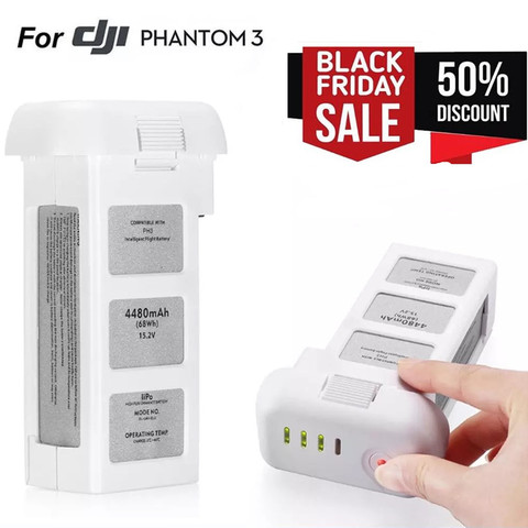 Drone Battery for DJI phantom 3 Professional/3/Standard/Advanced 15.2V 4480mAh LiPo 4S Intelligent Battery up to 23 minutes SALE ► Photo 1/6