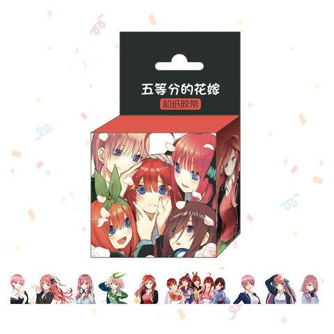 1.5cm*5m 5-toubun no Hanayome Anime Tape Adhesive Tape DIY Scrapbooking Sticker Label Masking Tape ► Photo 1/1