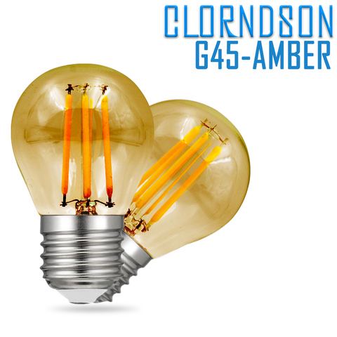Dimmable Amber Golf Ball Bulbs 4W 6W 8W Led E27 E26 Vintage Retro Style110V 220V Filament Industrial Chandelier Lighting Lamp ► Photo 1/6
