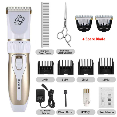 Baorun Electrical Cat Dog Hair Trimmer Pet Hair Clipper Hair Remover Cutter Grooming Pets Dog Puppy Haircut Low-noise 110-240V ► Photo 1/6