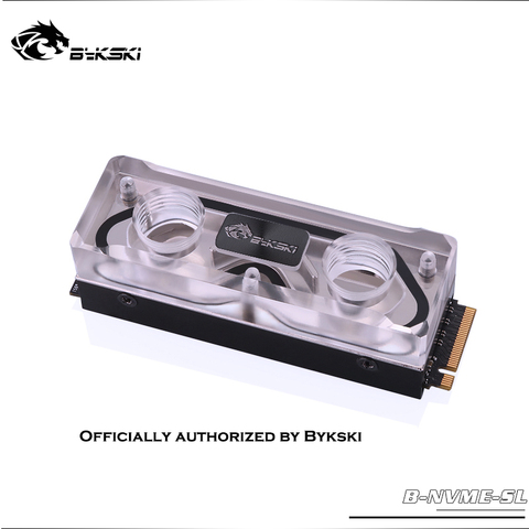 Bykski B-NVME-SL RAM Water Block Acrylic SSD Vest Memory Transperant Radiator Heatsink Water Cooling PC  Radiator ► Photo 1/5