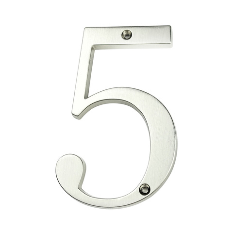 10cm Big Modern House Number Door Home Address Mailbox Numbers for House Number Digital Door Outdoor Sign 4 Inch. #5 Silver ► Photo 1/6