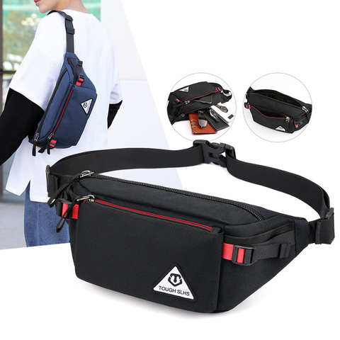 Women Casual Waist bag Waterproof Waist Bum Bag Running Jogging Belt Pouch Zip Fanny Pack Sport Runner crossbody bags for Men ► Photo 1/6