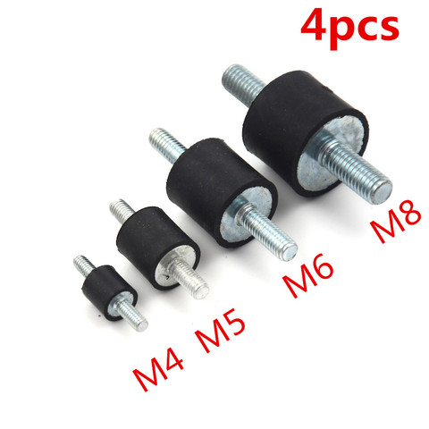 4pcs/lot Anti Vibration Damp Noise Silent Block Protect Machine Bobbin  Rubber Mounts Male Tools Damping Element M4 M5 M6 M8 ► Photo 1/6