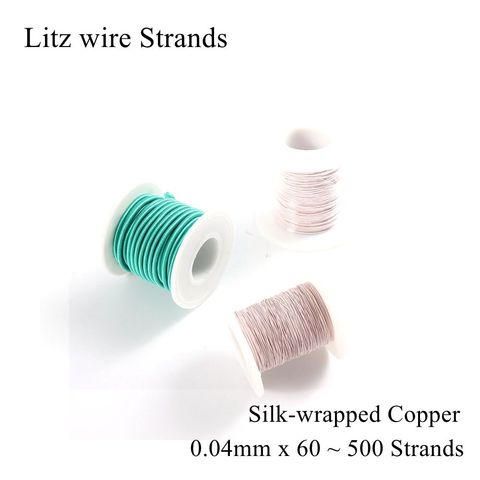 0.04x60 0.04x180 0.04x220 0.04x400 0.04x500 Litz Wire Strand Enamelled Copper Wire Strand Crystal Micro Mine Antenna 0.04mm 0.04 ► Photo 1/6