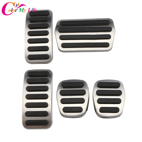 Color My Life AT MT Stainless Steel Car Styling Pedals Car Pedal Protection Cover for Volvo V40 2012 - 2022 Parts Accessories ► Photo 1/6