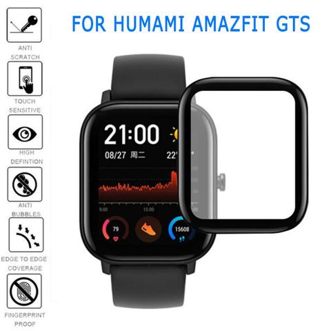 Full Screen Protective 3D Curved Edge Film For Xiaomi Amazfit GTS BIP Smart Watch Coverage Soft Glass Film Cover Accessories ► Photo 1/6