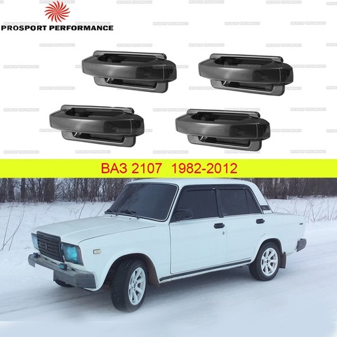 Door handles euro lining outer for Vaz Lada 2104 2105 2107 plastic black external mouldings exterior styling tuning decor accessories ► Photo 1/6