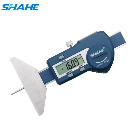 shahe Digital Depth Gauge Caliper Tread Depth Gauge For Car Tire 0-25/0-50mm Measurer Tool Depth Caliper LCD Tyre tread gauge ► Photo 1/6