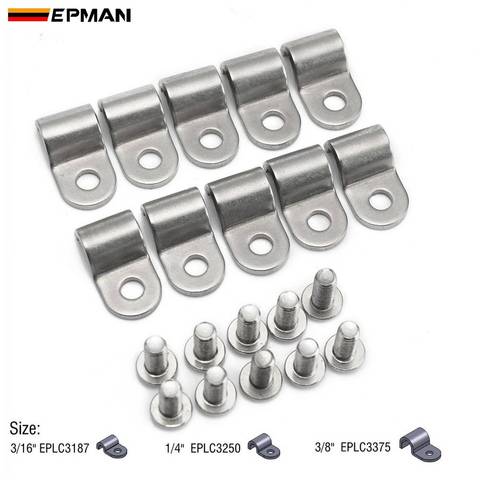 EPMAN 1 Pack Stainless Steel Single Line Clamps Streets Clamp 3/8