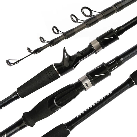 2022 New 1.8m 2.1m 2.4m 2.7m 3.0m 3.3m 3.6m Carbon Telescopic Carbon Fishing Rod M Power Ultralight Travel Casting Spinning Rod ► Photo 1/6