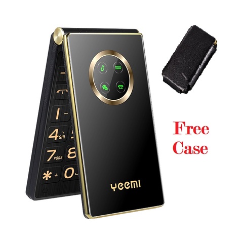 3G WCDMA 2G GSM Flip Senior Cellphone SOS Call Speed Dial Blacklist Flashlight Loud Sound Large Key Business Style Free Case ► Photo 1/6