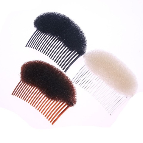 1pc Hair Styler Volume Bouffant Beehive Shaper Bumpits Foam On Clear Comb Volume Base Bump Braid Insert Hair Fashion Accessories ► Photo 1/6