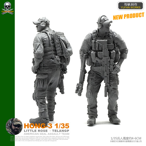 1/35 Resin Figure Kits Resin Soldier self-assembled  Hong-03 ► Photo 1/3