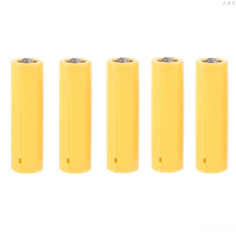 5Pcs AA AAA Size Dummy Fake Battery Setup Shell Placeholder Cylinder Conductor L29K ► Photo 1/6