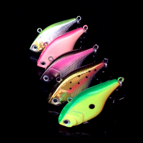 New Lua lure VIB4cm 4.8g Vibrant VIB fake bait Sharp barb fishing hook simulation fishing lure ► Photo 1/6