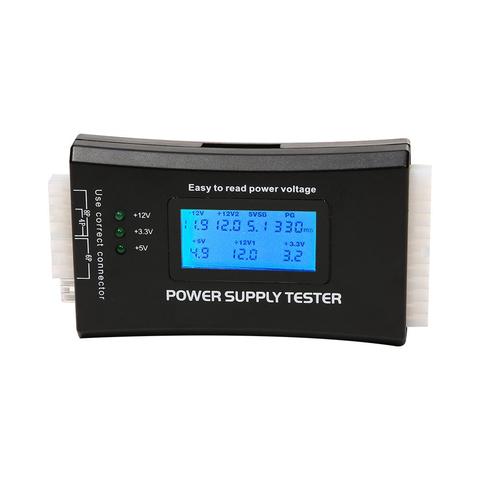 Digital LCD Display PC Computer 20/24 Pin Power Supply Tester Check Quick Bank Supply Power Measuring Diagnostic Tester Tools ► Photo 1/6