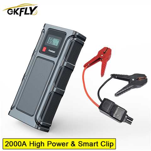 High Power Car Jump Starter Battery Booster Charger For Starting Device Cables Portable Power Bank 2000A Emergency Buster ► Photo 1/6