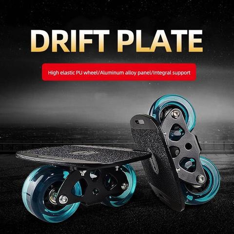 1 Pair Skateboard Aluminium Alloy Mini Drift Roller Road Drift Skates Plate Skate Fish Short Board Roller Skateboard Skate Board ► Photo 1/6