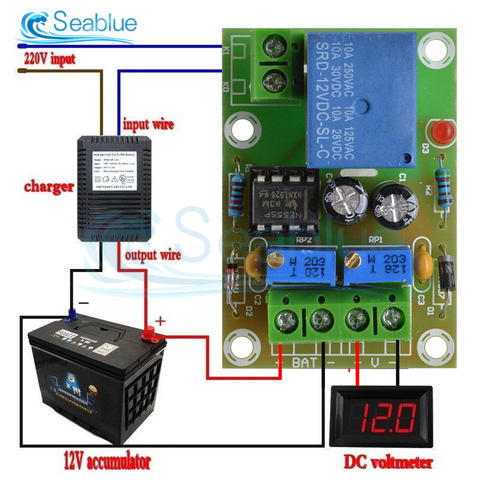 XH-M601 12V Battery Charging Control Board Intelligent Charger Power Control Board Automatic Charge Power Control Switch Module ► Photo 1/6