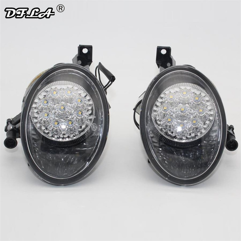 Car 9 LED Fog Light For VW Golf 6 Jetta 6 Caddy Touran Tiguan Car-Styling Front 9 LED  Fog Lamp Fog Light Without Error ► Photo 1/6