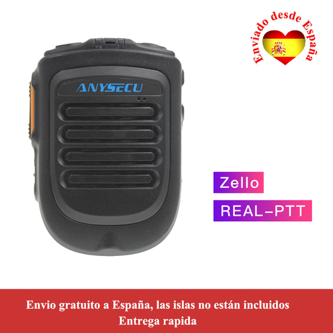 Anysecu 4.2 version wireless Microphone for F22 4G-W2PLUS T320 3G/4G Radio REALPTT ZELLO support Wireless Handheld Microphone ► Photo 1/6