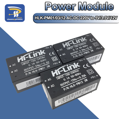 HLK-PM01 HLK-PM03 HLK-PM12 AC-DC 220V to 5V/3.3V/12V 3W Power Supply Module,Intelligent household switch power supply module ► Photo 1/6