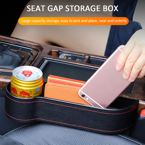 PU Leather Car Seat Gap Storage Box Multifunctional Slit Filler Pocket  Crevice Organizer Wallet Phone Holder Auto Accessories - AliExpress