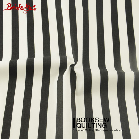 Booksew Telas African Fabric Cotton Fabric Material Black and White Stripe Textile Fabric Meter Tissu Tecido Patchwork Sewing ► Photo 1/4