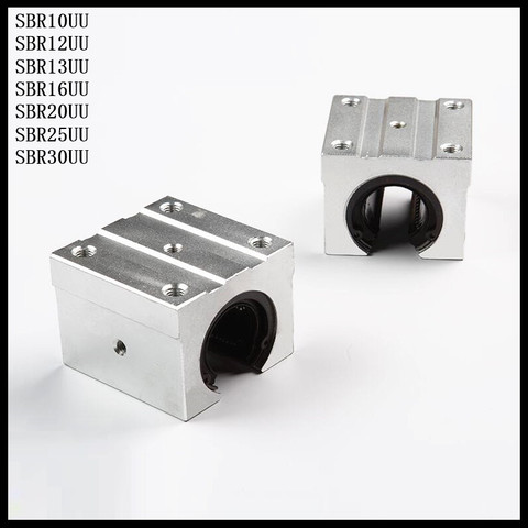 SBR10UU SBR12UU SBR13UU SBR16UU SBR20UU 10/12/13/16/20mm Open Linear Ball Bearing Block For CNC Router SBR Linear Guide Rail ► Photo 1/5