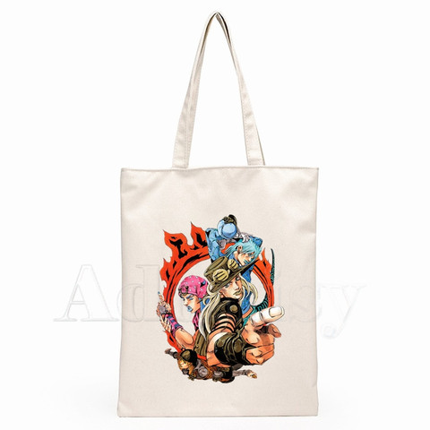 JoJo Bizarre Adventure Unisex Handbags Custom Canvas Tote Bag Print Daily Use Reusable Travel Casual Shopping Bag ► Photo 1/5