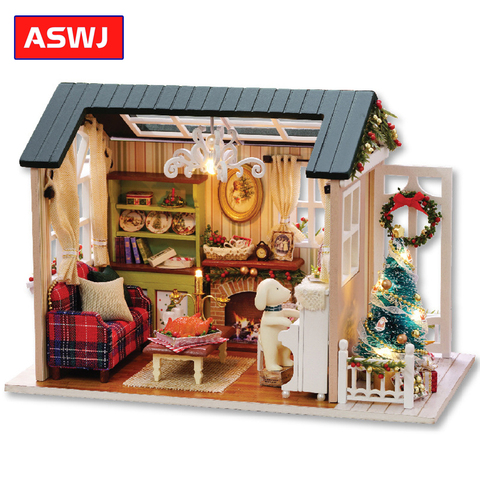 New DIY Miniature Dollhouse With Furnitures Wooden House Cutebee Roombox Toys For Children Classic Birthday Christmas Gifts ► Photo 1/6