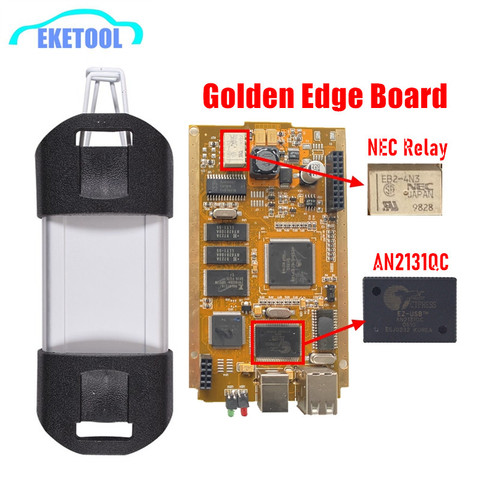 V202 CAN CLIP For Renault Code Reader Scanner CYPRESS AN2131QC NEC Relay Golden PCB Board Stable Function For Renault Can Clip ► Photo 1/6