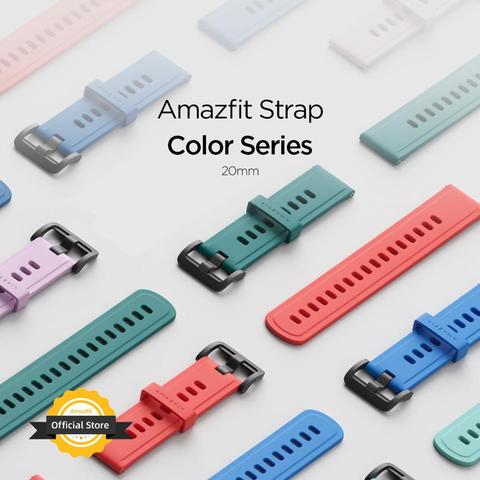 20MM Original Strap Amazfit Smart Watch Strap for Original Amazfit Bip Bip U Pace Stratos GTR Watch Amazfit Smartwatch ► Photo 1/6