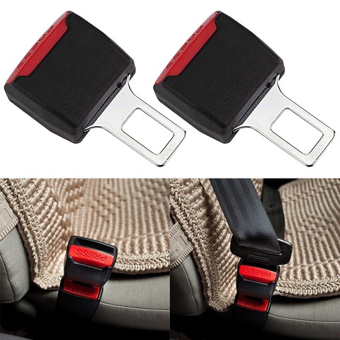 1 Pcs Creative Black Car Seatbelt Clip Extender Safety Seatbelt Lock Buckle Plug Thick Insert Socket Auto Interior Accessories ► Photo 1/6