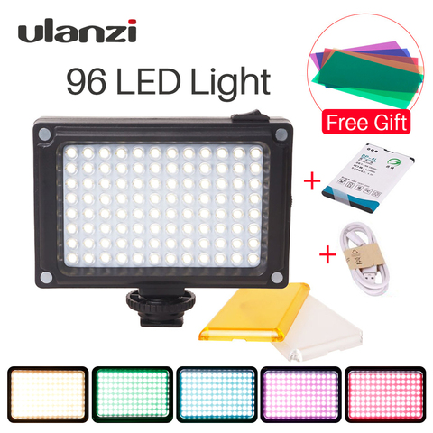 Ulanzi 96 LED Video Light on-Camera External Battery Lamp for DSLR Camera Vlog Fill Light Photography Studio Light Accessories ► Photo 1/6