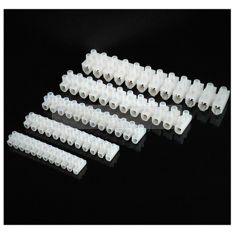 Wire connector Screw terminal 3A 5A 10A Dual Row 12 Positions Barrier Strip Block Terminal Plastic Electrical connector terminal ► Photo 1/5