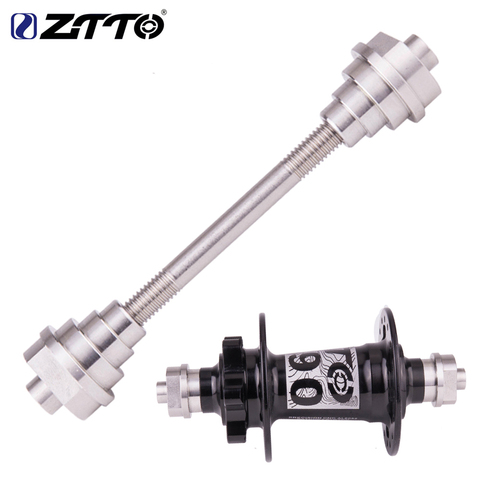 ZTTO Front hub Truing Stand Adapter Tool 20mm 15mm 12mm wheel to 9mm QR Thru Axle Adaptor 100x15 100x12 to 9mm Quick Release hub ► Photo 1/6