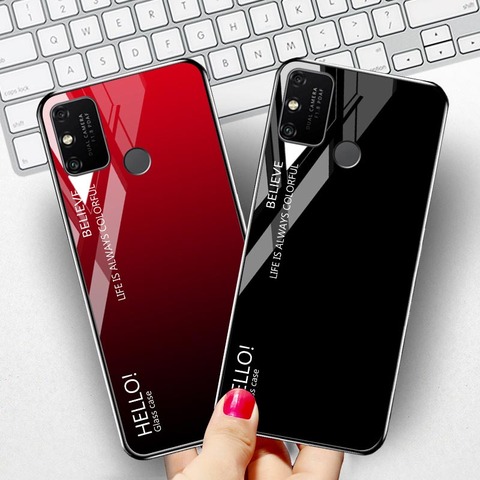 Tempered Glass Case For Huawei Honor 9A Cses Luxury Star Space Painted Bumper Honor Play 9A OA-AL00 MOA-TL00 MED-AL20 Covers ► Photo 1/6
