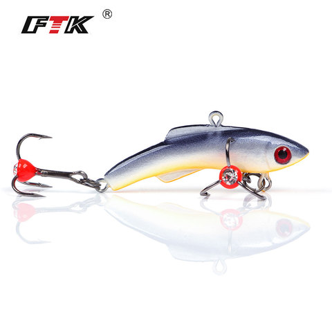 FTK Ice Fishing Lure 15g 20g 30g 5colors Winter Bait Hard Lure bass carp Fishing hooks Balancer for Fishing Baits Lead Jigging ► Photo 1/6