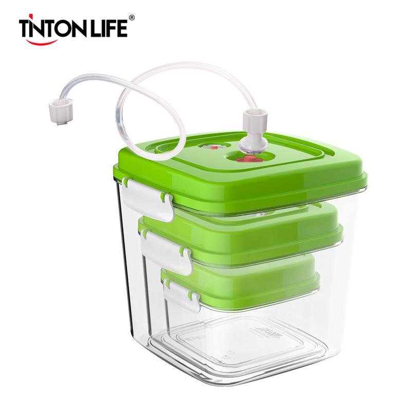 Food Vacuum Storage Box Sealed Fresh-Keeping Box Large Capacity Food  Dispenser Transparent Storage Container with Vacuum Pump - AliExpress