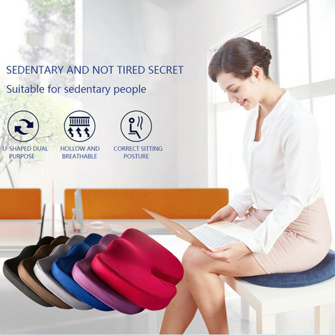 Travel Breathable Seat Cushion Coccyx Orthopedic Memory Foam U Seat Massage Chair Cushion Pad Car U-Shape Seat Cushion ► Photo 1/6