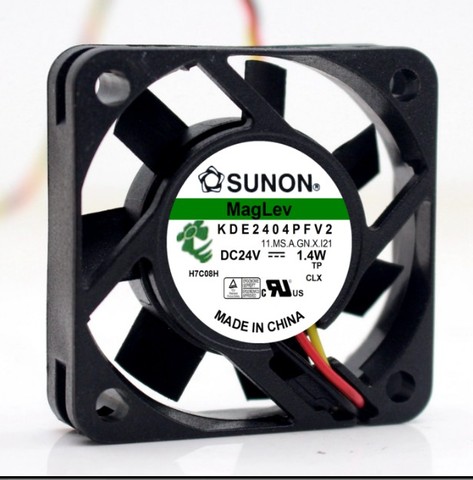 For Sunon KDE2404PFV2 4010 4CM 24V 1.4W 2pin 3pin mute Maglev cooling fan 40X40X10MM ► Photo 1/3