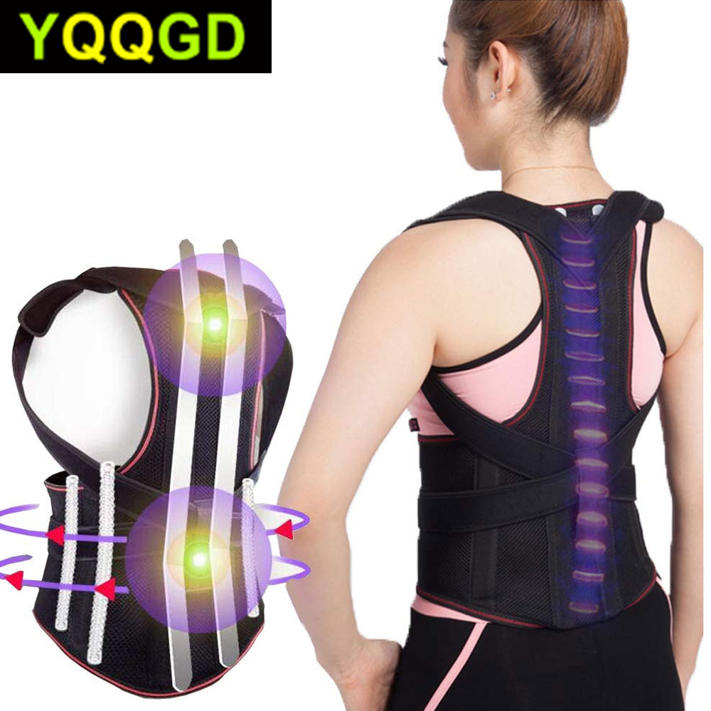 Posture Corrector Back Brace Shoulder Waist Lumbar Support Belt Humpback  Prevent Body Straighten Slouch Compression Pain Relief - Back Support -  AliExpress