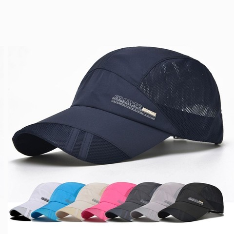 Men Women Quick-drying Summer Outdoor Sport Running Baseball Mesh Hat Visor Cap ► Photo 1/6