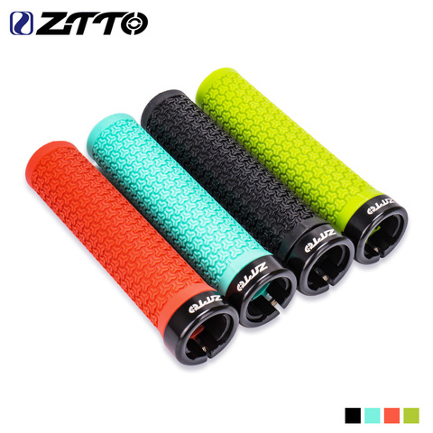 ZTTO MTB Grips Mountain Bike Lockable Aluminum Clamp Grip Lock On Anti-Slip Rubber Bicycle Shock-Proof Handle AG13 ► Photo 1/6