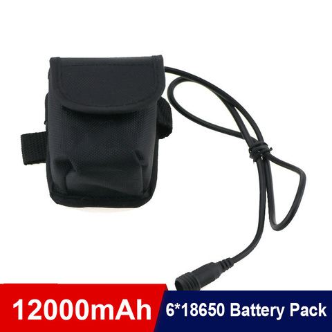 18650 battery pack 8.4V 12000mAh 6*18650 Bike Light Battery + 1pc battery bag for Bike Flashlight Bike Accessories Headlight ► Photo 1/5