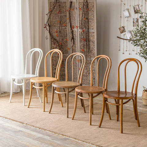 Bent Wood Dining Chair French, Retro Wooden Dining Chairs
