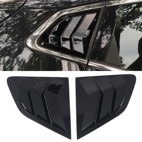 For Nissan Qashqai J11 2015-2022 Accessories ABS Rear Window Louvers Shutters Cover Trim 2pcs Car Styling ► Photo 1/6
