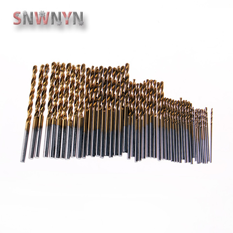 50PCS HSS Drill Bit Set Titanium Coated Twist Drill Bit High Steel for Woodworking Plastic And Aluminum 1/1.5/2.0/2.5/3mm ► Photo 1/6
